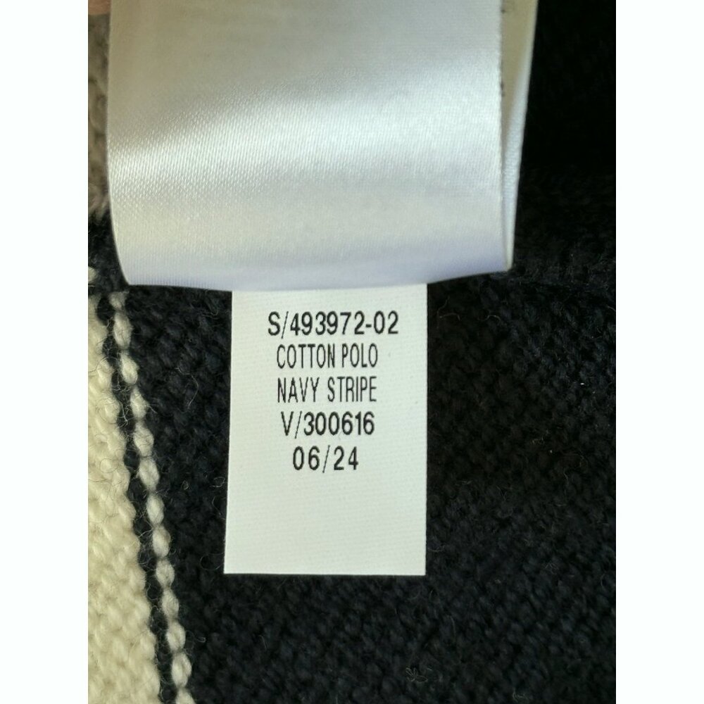 Old Navy Collared Stripe Navy White Sweater Women’s 3X Pullover Preppy Coastal - Picture 9 of 10